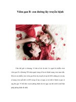 Viêm gan B- con đường lây truyền bệnh ppsx