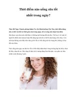 Thời điểm nào uống sữa tốt nhất trong ngày? pot