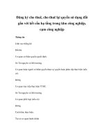 Đăng ký cho thuê, cho thuê lại quyền sử dụng đất gắn với kết cấu hạ tầng trong khu công nghiệp, cụm công nghiệp pptx