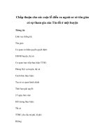 Chấp thuận cho các cuộc lễ diễn ra ngoài cơ sở tôn giáo có sự tham gia của Tín đồ ở một huyện ppt