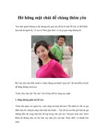 Hờ hững một chút để chàng thêm yêu pptx