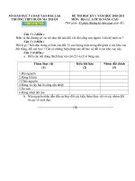 Đề và đáp án thi địa lý 10 Nâng cao HKI (2010-2011) ppt