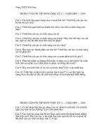 Trọng tâm ôn tập Sinh (8+9) KHII.