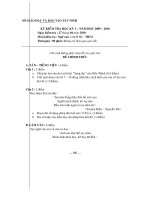 NGỮ VĂN 9 HKII 2009 - 2010