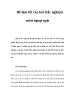 Để làm tốt các bài trắc nghiệm môn ngoại ngữ pdf