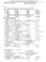 ĐỀ THAM KHẢO HỌC KÌ 2 - LỚP 9 - BÀI 3 - 2009 - 2010