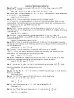 LTDH: bài tập pp tọa độ trong mp+đáp số