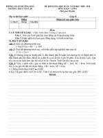 de + dap an kiem tra hoc ki II toan 8