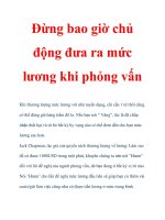 Đừng bao giờ chủ động đưa ra mức lương khi phỏng vấn ppsx