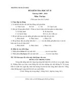 Đề thi HK2 lớp 3