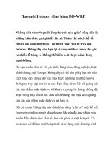 Tạo một Hotspot riêng bằng DD-WRT- P1 docx