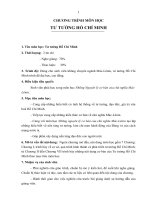 Chương trình môn học Tư tưởng Hồ Chí Minh ppsx