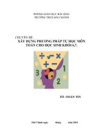 xây dựng phương pháp tự học cho học sinh khối 6,7