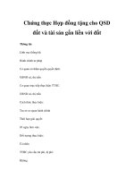 Chứng thực Hợp đồng tặng cho QSD đất và tài sản gắn liền với đất ppt