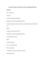 Gia hạn Giấy phép xây dựng trong các khu công nghiệp Bình Dương ppt