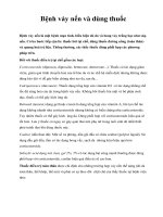 Bệnh vảy nến và dùng thuốc pdf