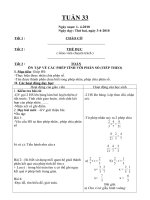 Giáo án lớp 4- Tuần 33- CKT