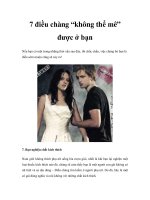 7 điều chàng “không thể mê” được ở bạn docx
