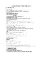 ĐỀ CƯƠNG ÔN TÂP NGỮ VĂN LỚP 6