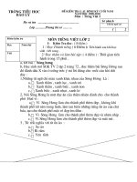 Đề thi Toán và TV cuối năm lớp 2 năm học 2009-2010