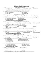 ĐỀ CƯƠNG VÀ BÀI TẬP ÔN TẬP TIẾNG ANH 8 HKII