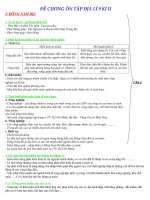 đề cương địa lí 9 kì II soạn sẵn