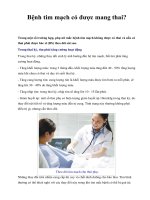 Bệnh tim mạch có được mang thai? potx