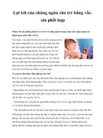 Lợi ích của chủng ngừa cho trẻ bằng vắcxin phối hợp docx