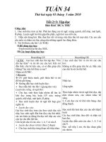 Giao an lop 1 tuan 34 CKTKN Huyen