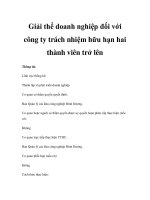 Giải thể doanh nghiệp đối với công ty trách nhiệm hữu hạn hai thành viên trở lên ppsx