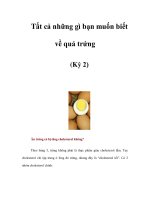 Tất cả những gì bạn muốn biết về quả trứng (Kỳ 2) potx