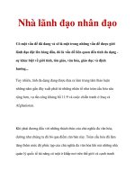 Nhà lãnh đạo nhân đạo doc