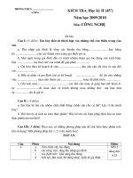 Tiết 70 - KTHK II công nghệ 6