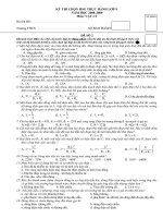 ĐỀ THI CHỌN HSG THỰC HÀNH LỚP 9(lý thuyết)