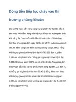 Dòng tiền tiếp tục chảy vào thị trường chứng khoán pdf