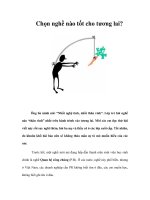 Chọn nghề nào tốt cho tương lai? docx