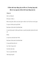 Chấm dứt hoạt động dự án đầu tư (Trường hợp nhà đầu tư tự nguyện chấm dứt hoạt động dự án) ppt