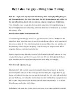 Bệnh đau vai gáy - Đừng xem thường ppt