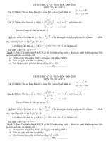 ĐỀ THI HK  II LỚP 11