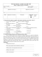 Kiểm tra 1 titết lớp 9 (lần 3)