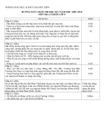 HƯỚNG DẪN CHẤM THI HỌC KÌ 2 NĂM HỌC 2009 -2010