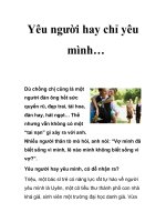 Yêu người hay chỉ yêu mình… potx