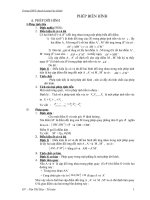 Bai giang phep bien hinh