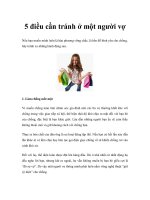 5 điều cần tránh ở một người vợ pot