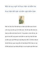 Một vài suy nghĩ về thực hiện và kiểm tra thực hiện doc