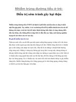 Nhiễm trùng đường tiểu ở trẻ: Điều trị sớm tránh gây hại thận pps