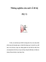 Những nghiên cứu mới về đi bộ (Kỳ 1) ppt