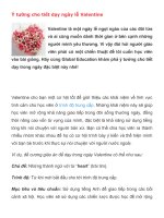 Ý tưởng cho tiết dạy ngày lễ Valentine