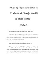 Chuyện lứa đôi và chăm sóc trẻ - Phần 7 pptx