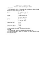 Đề kiểm tra học kì II môn Sinh học 8